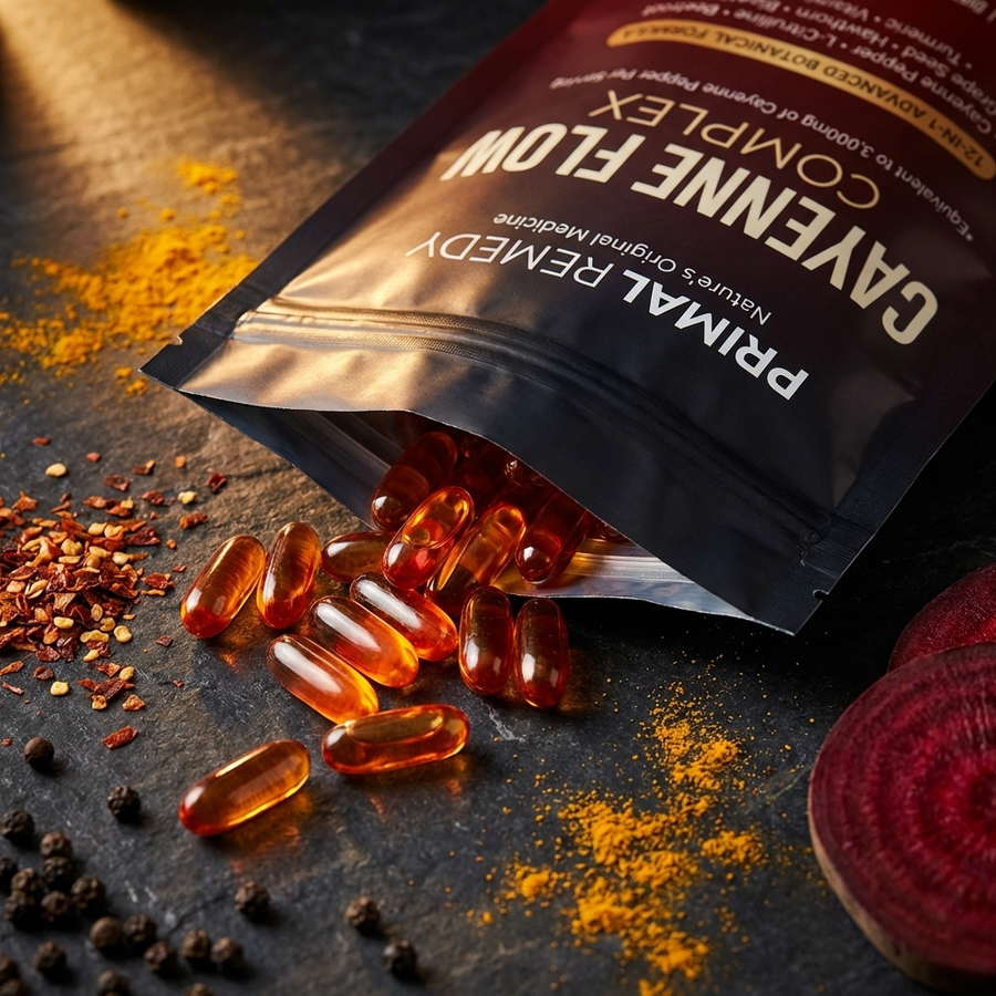 PrimalRemedy Flow Complex - Cayenne Pepper Softgels
