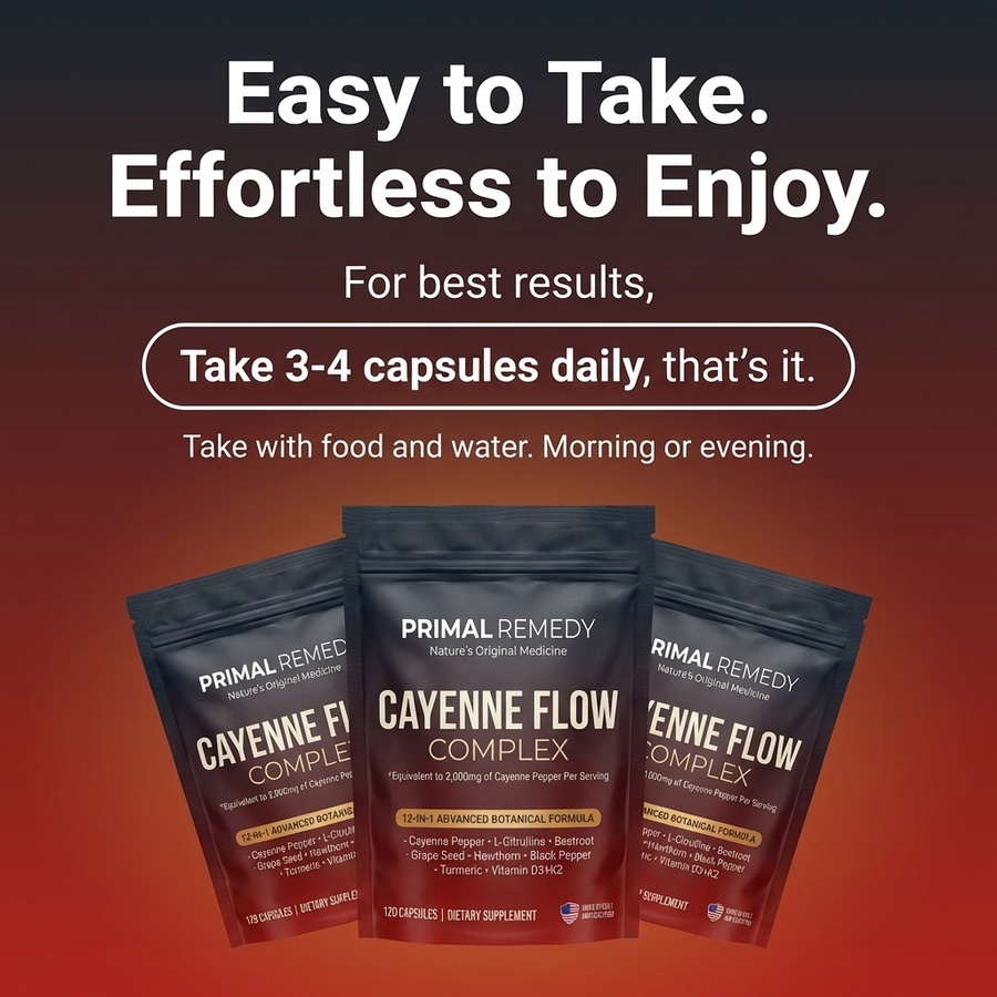 PrimalRemedy Flow Complex - Cayenne Pepper Softgels